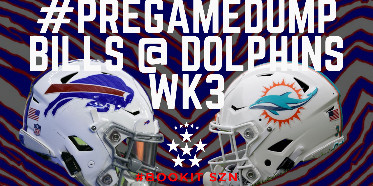 #PREGAMEDUMP – Week 3 – @ Miami